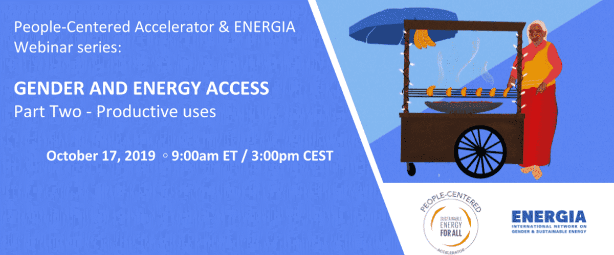 Women’s role in the energy sector: Key take-aways from a series of three webinars on Gender and Energy Access – Part Two