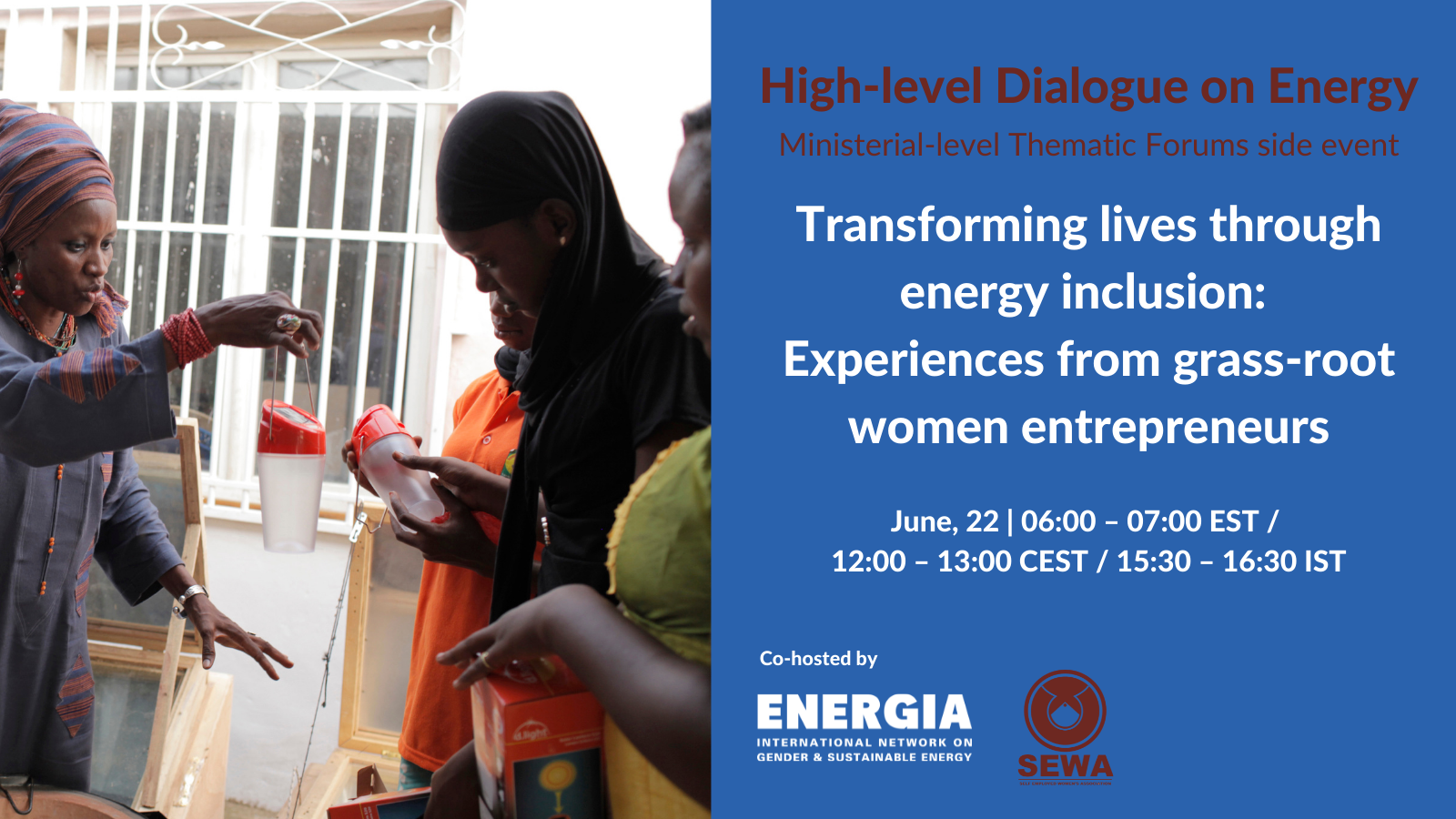Ministerial Level Thematic Forums Side Event Transforming Lives Through Energy Inclusion Energia Energia