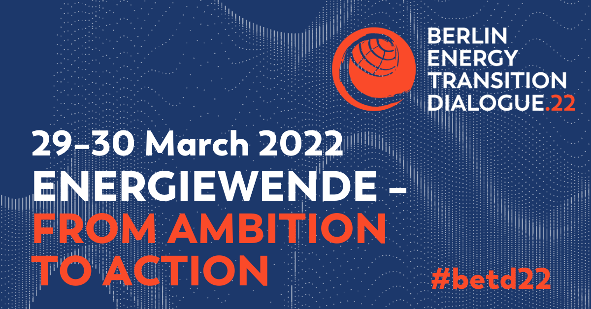 Event: ENERGIA at the 8th Berlin Energy Transition Dialogue